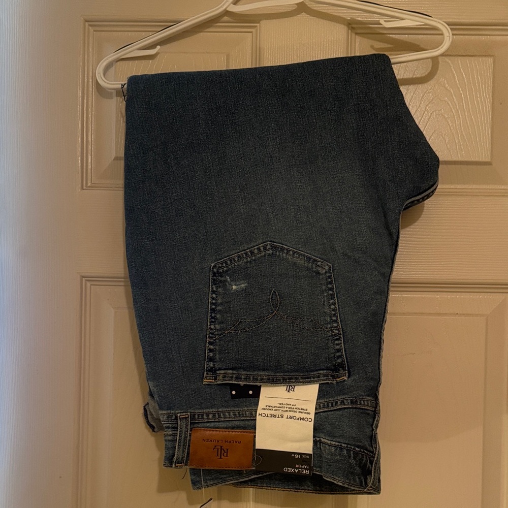 Ralph Lauren Dark Blue Relaxed Jeans Size 16W